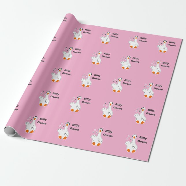 Alberne Gänse, Gänse, Gänsehaut Geschenkpapier (Ungerollt)
