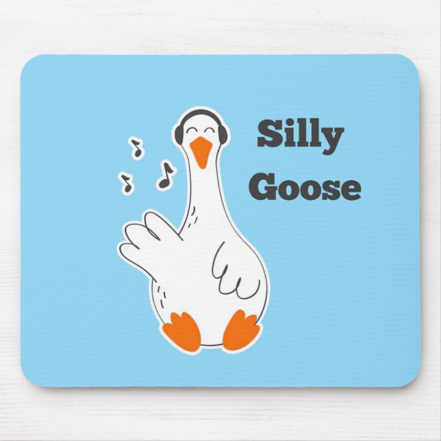 Alberne Gänse, Gänse, Gänsehaut Mousepad (Vorne)