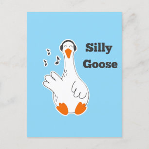 Alberne Gänse, Gänse, Gänsehaut Postkarte