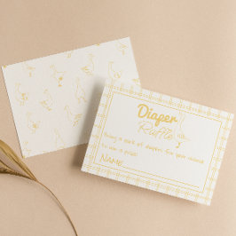 Alberne Gänse Gezeichnet neutraler Windelknipel Begleitkarte