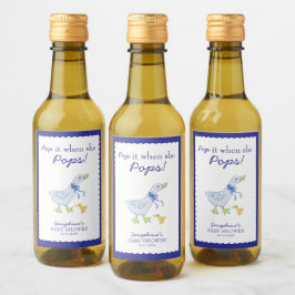 Alberne Gänsedusche Pop, wenn sie Pop Weinetikett