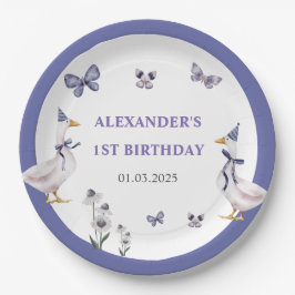 Alberne GänseGeburtstagspartei Pappteller