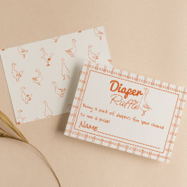 Alberne Gänsehandschaft, neutraler Windelschlag Begleitkarte