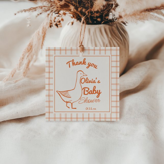 Alberne Gänsehaut Orangenhandgezogene NacktBaby-Du Geschenkanhänger (Von Creator hochgeladen)