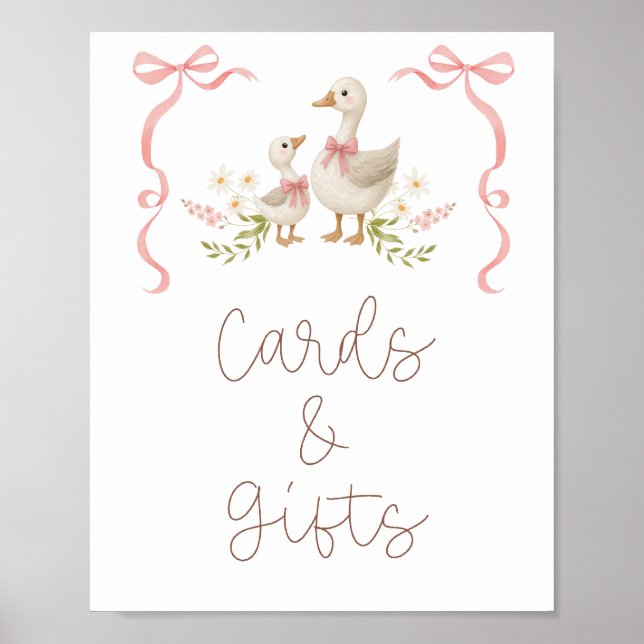 Alberne Gänsehühnchen Kinderspielkarten und Gesche Poster (Vorne)