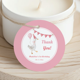 Alberne Gänsepink-Girl Geburtstags-Liebesmarken Geschenkanhänger