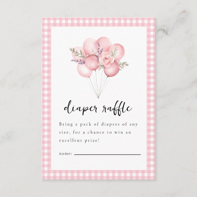 Alberne Gänsewatte Girl Dusche Begleitkarte (Vorderseite)