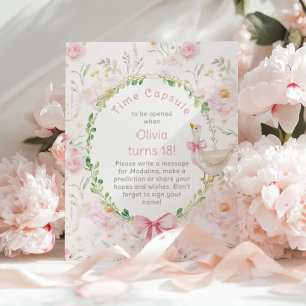 Alberne Gänsezeit Kapsel 1. Geburtstag Poster