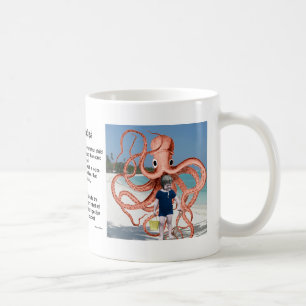 Alberne Geschichten: Man isst Octopus-Kaffee-Tasse Kaffeetasse