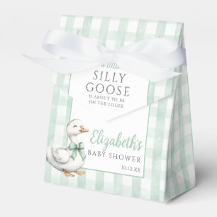 Alberne Gingham geschlechtsneutrale Babyparty Geschenkschachtel