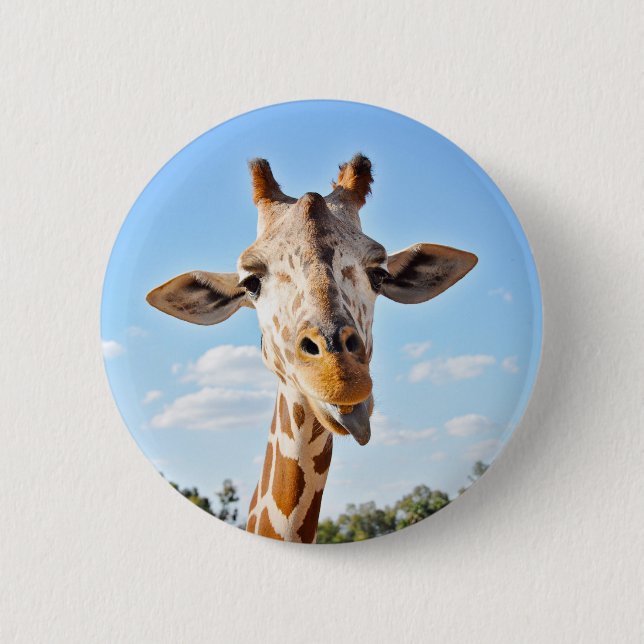 Alberne Giraffe Button (Vorderseite)
