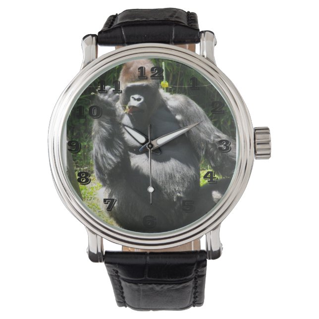 ALBERNE GORILLA-Uhr Armbanduhr (Vorderseite)