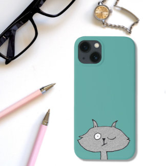 Alberne graue Katze Case-Mate iPhone Hülle