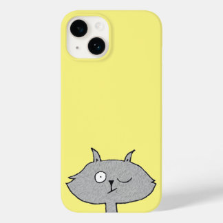 Alberne graue Katze Case-Mate iPhone 14 Hülle