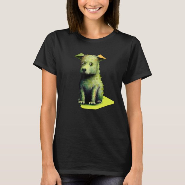 Alberne Hundekunst niedliche Welpen Hündchen Portr T-Shirt (Vorderseite)