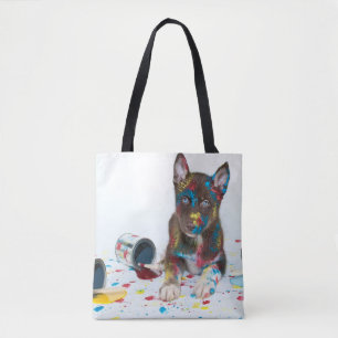 Alberne Husky-Welpe got in Paint-Ester