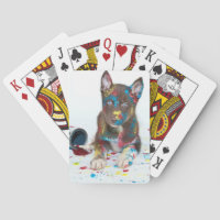 Alberne Husky-Welpe got in Paint-Ester