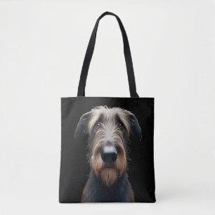Alberne irische Wolfhound und irische Flagge