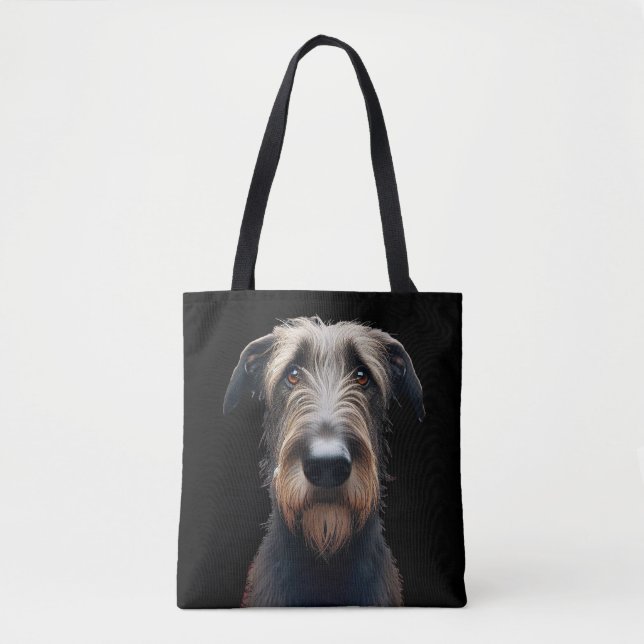 Alberne irische Wolfhound und irische Flagge (Vorderseite)