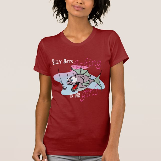 Alberne Jungen Fischen ist für Mädchen Fischen TSh T-Shirt (Vorderseite)