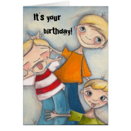 Alberne Jungen - Geburtstagskarte