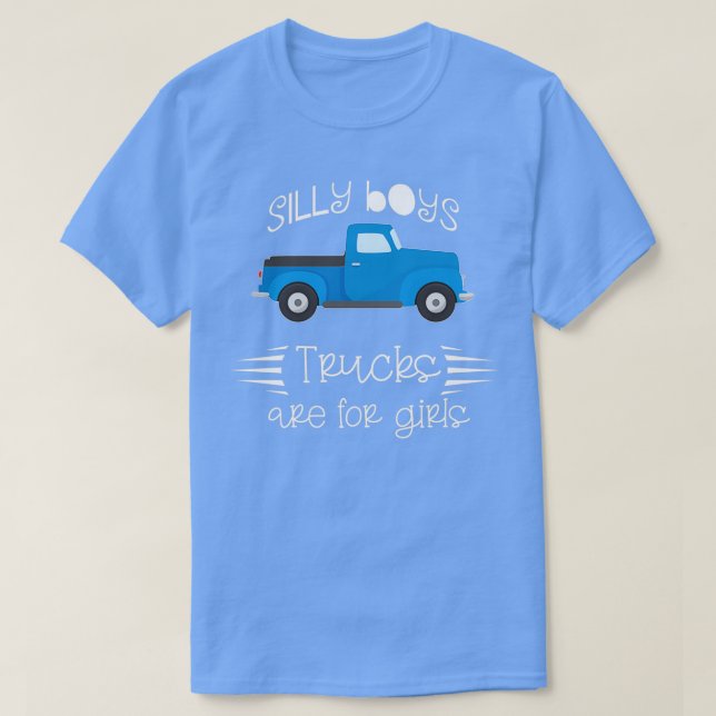 Alberne Jungen Lastwagen sind für Mädchen 1 T-Shirt (Design vorne)