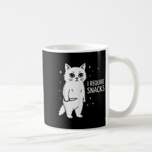 Alberne Katze Ich brauche Snacks Kaffeetasse