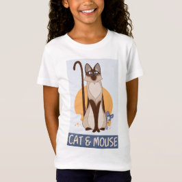 Alberne Katze und Maus T-Shirt