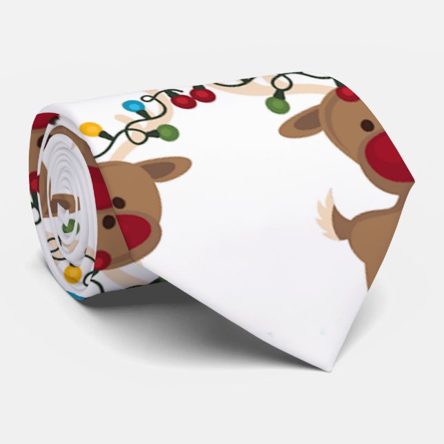 ALBERNE KLEINE REINDEERCHRISTMAS KRAWATTE (Gerollt)