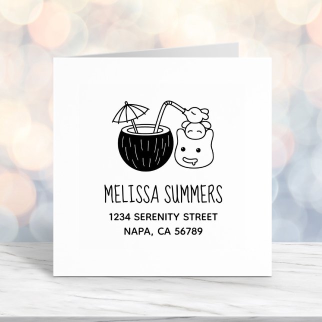 Alberne Kreaturen mit Coconut Drink-Adresse Permastempel (Von Creator hochgeladen)