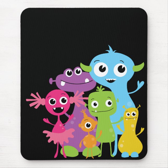Alberne Monster Mousepad für Kinder (Vorne)