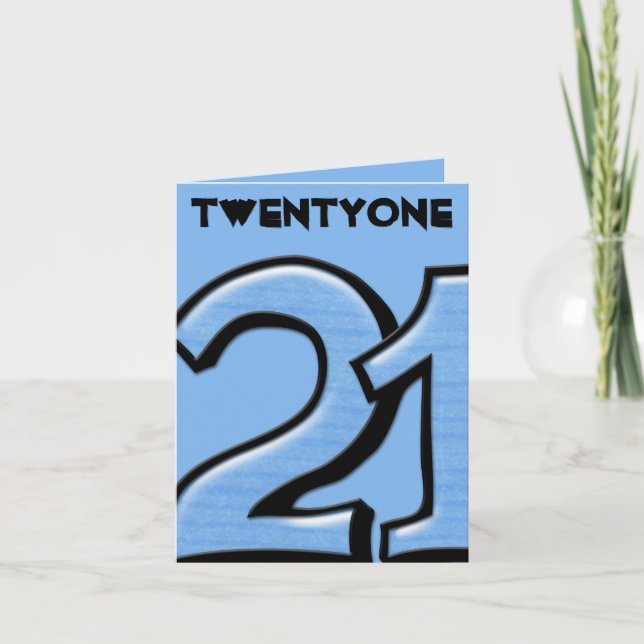 Alberne Nummer 21 blaue Karte (Vorderseite)