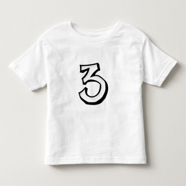 Alberne Nummer 3 T - Shirt für weiße Kinder (Vorderseite)