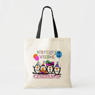 Alberne Pinguine 2. Geburtstag T - Shirt und Gesch Tragetasche