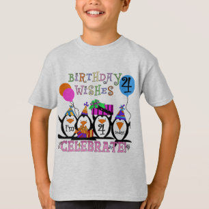 Alberne Pinguine 4. Geburtstag T - Shirt und Gesch