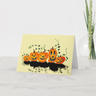 Alberne Pumpkins Halloween Card Karte