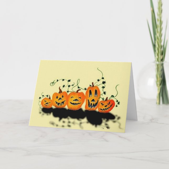 Alberne Pumpkins Halloween Card Karte (Vorderseite)