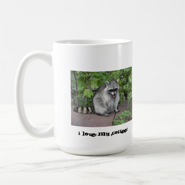 Alberne Raccoon-Kaffee-Tasse Tasse (Links)