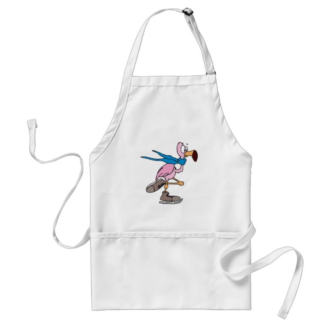 alberne Rosa Flamingo Eis Skaten Schürze (Vorne)