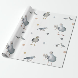Alberne Seagulls-Geschenkpackung Geschenkpapier