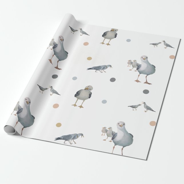 Alberne Seagulls-Geschenkpackung Geschenkpapier (Ungerollt)
