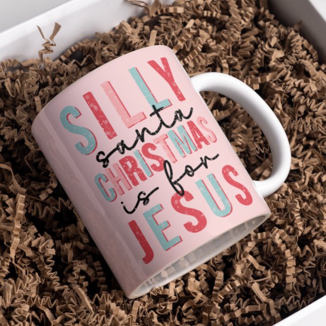 Alberne Weihnachten ist für Jesus Niedlich rosa Kaffeetasse (Von Creator hochgeladen)