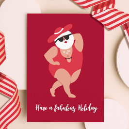 Alberne Weihnachtskarte Feiertagskarte