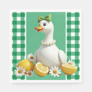 Alberne weiße Gans Serviette