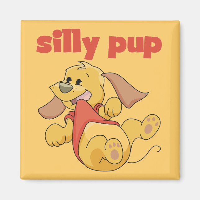 Alberne Welpen-T-Shirts und Geschenke Magnet (Vorne)