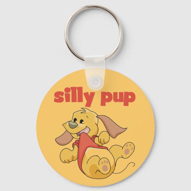 Alberne Welpen-T-Shirts und Geschenke Schlüsselanhänger (Vorderseite)