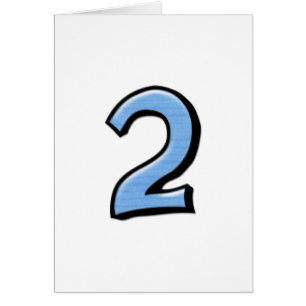 Albernen Nummern 2 blaue "You re My Number One"-Ka