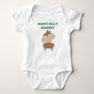 Alberner Affe - Baby Jersey Bodysuit Baby Strampler