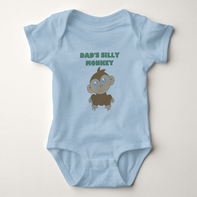Alberner Affe - Baby Jersey Bodysuit Strampler (Vorderseite)