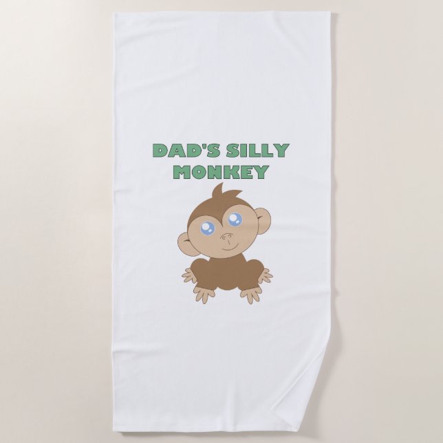 Alberner Affe - Strandtuch (Vorderseite)